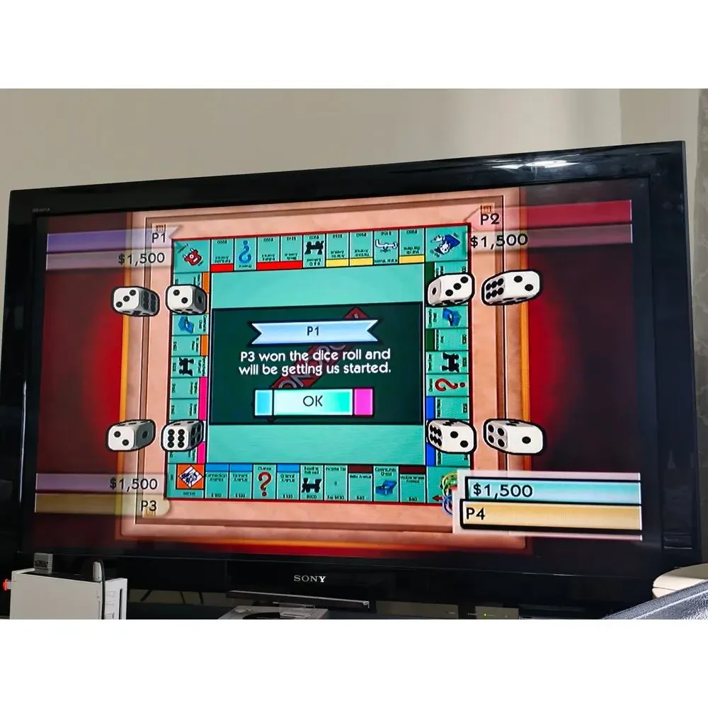 Monopoly Wii Complete CIB EA Hasbro Classic Tested Working